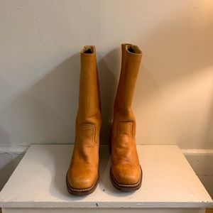 Frye Women’s Boots - Campus 14L (saddle) - size 9